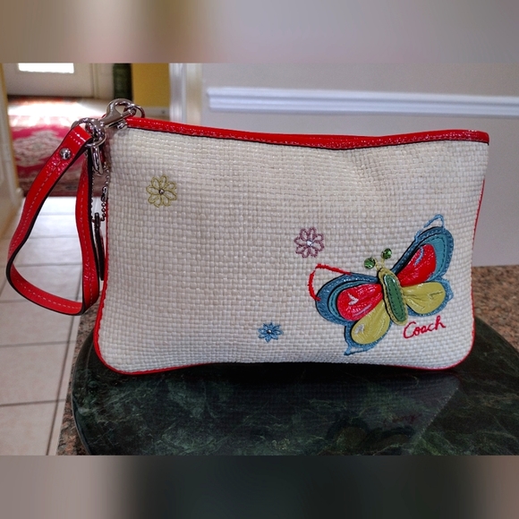 Coach Butterfly Wristlet - 9"x 5".5 - Picture 1 of 10